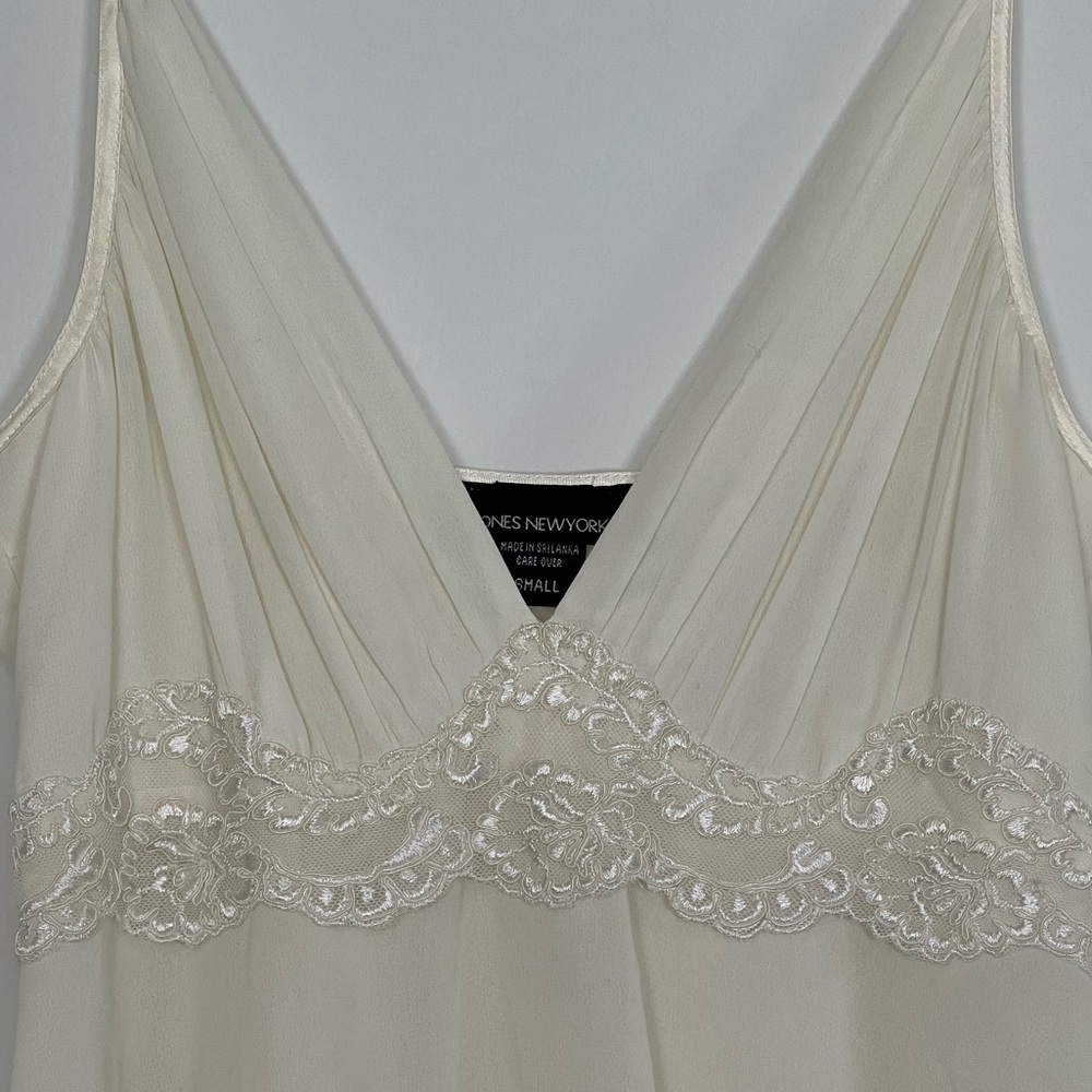 Jones New York Off-white Slip Dress Sz Small - Picture 3 of 5